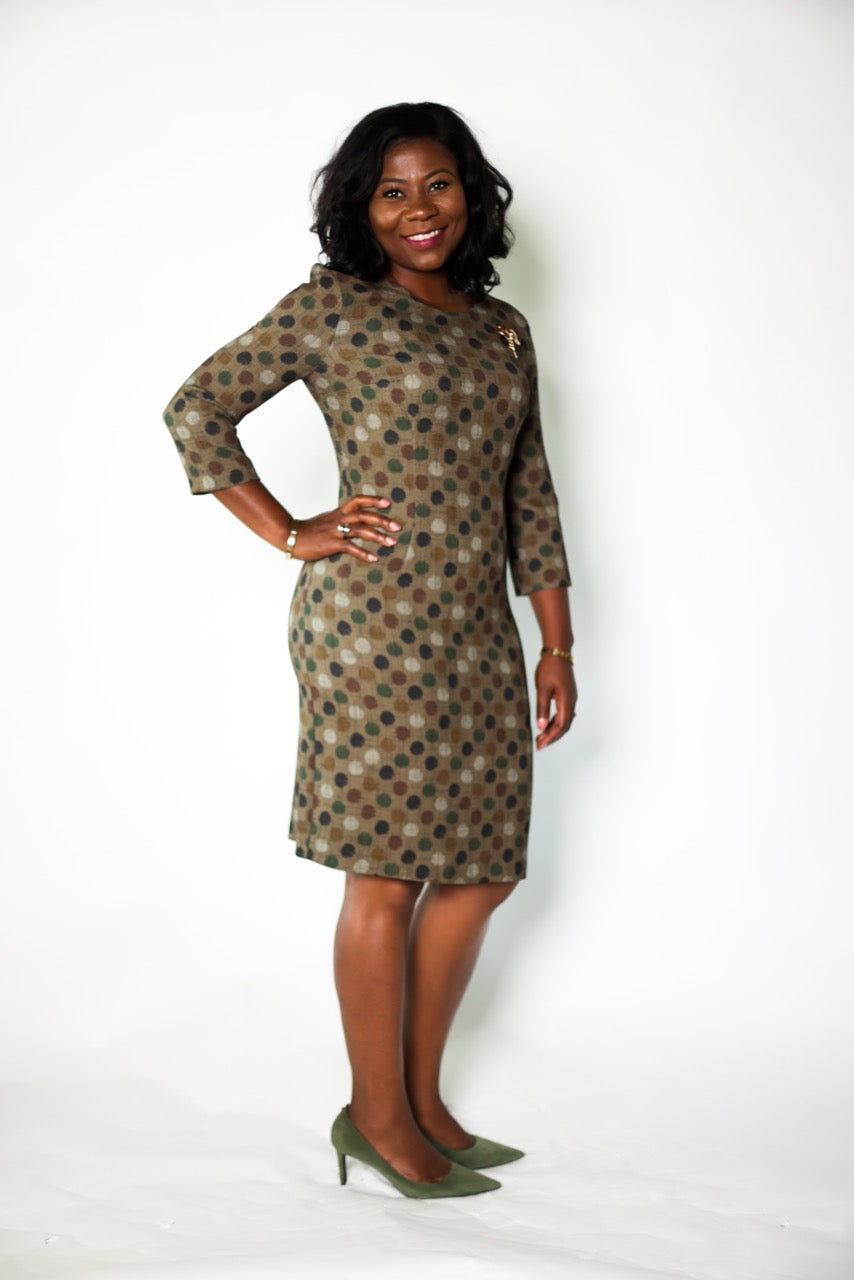 Confetti Dot Knee Length dress