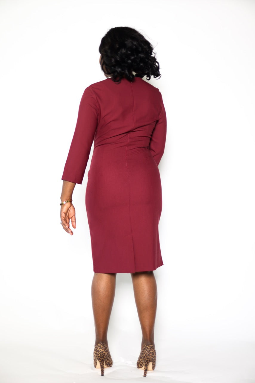 Boardroom Belle Knee Length Dress