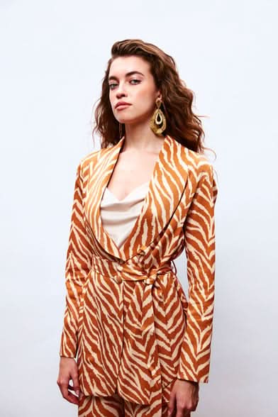 Meg Animal Print Pant Suit