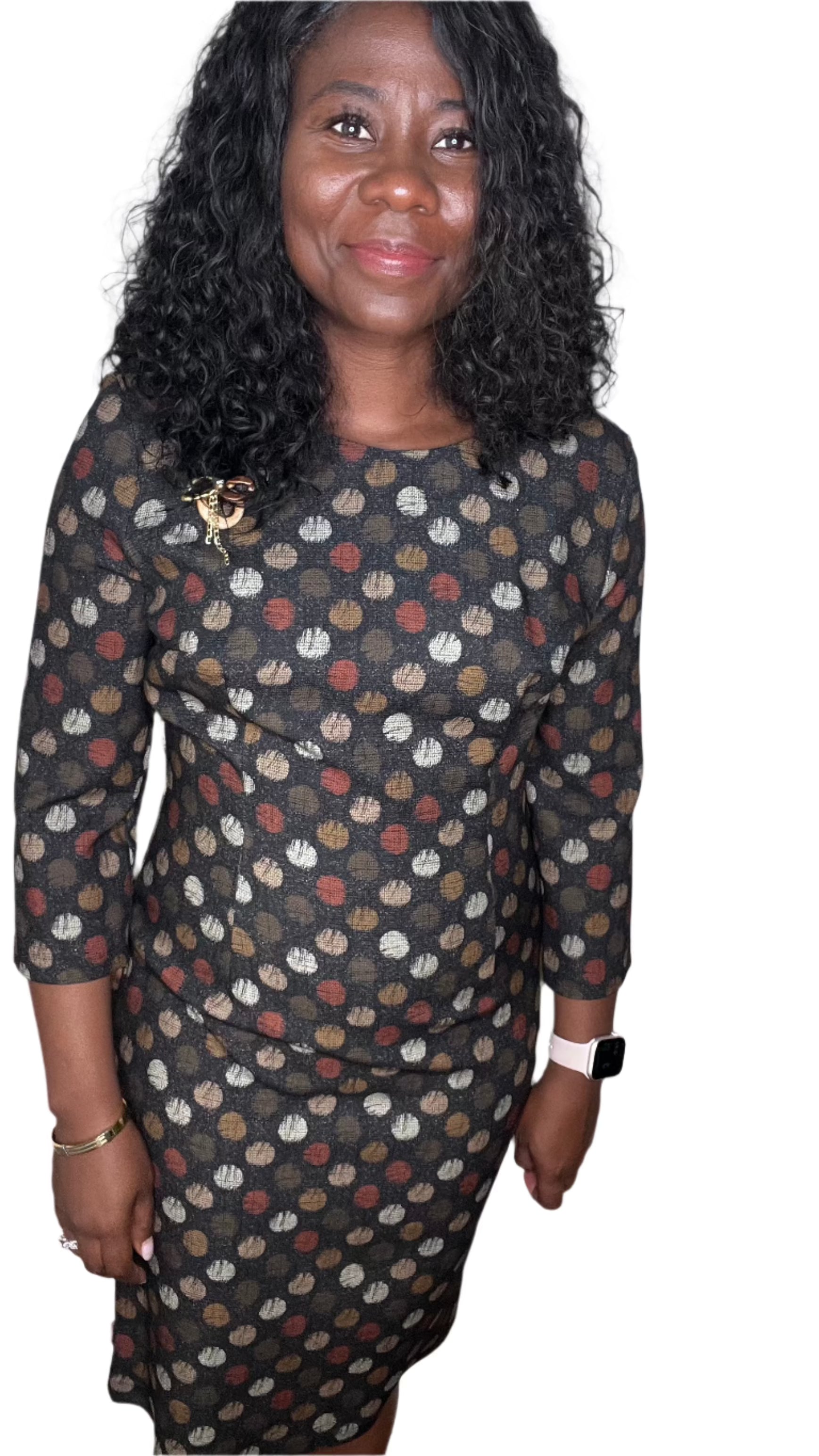 Confetti Dot Knee Length dress