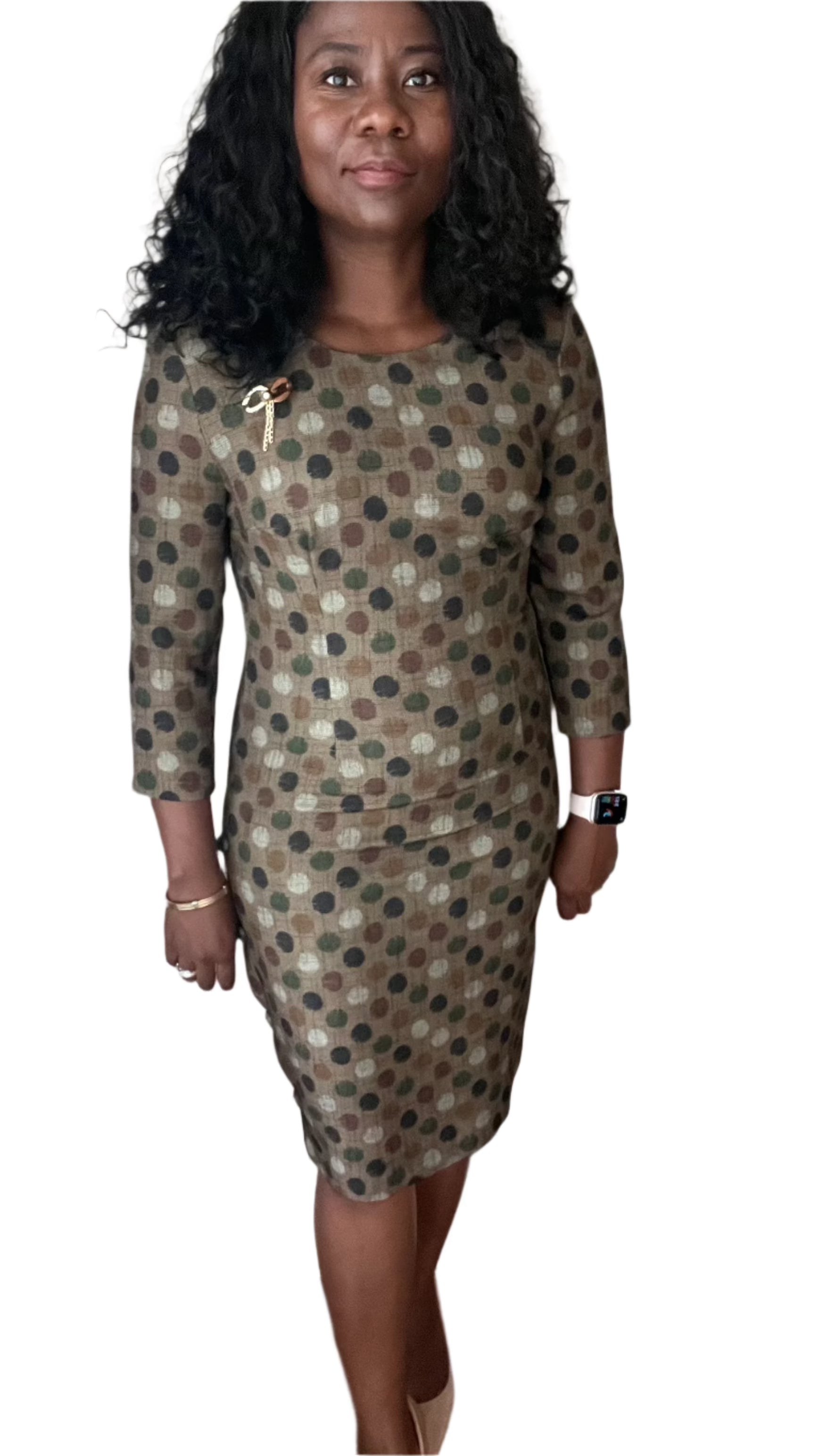 Confetti Dot Knee Length dress