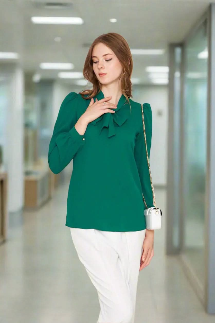Catherine Long Sleeve Gold Buttoned Shirt