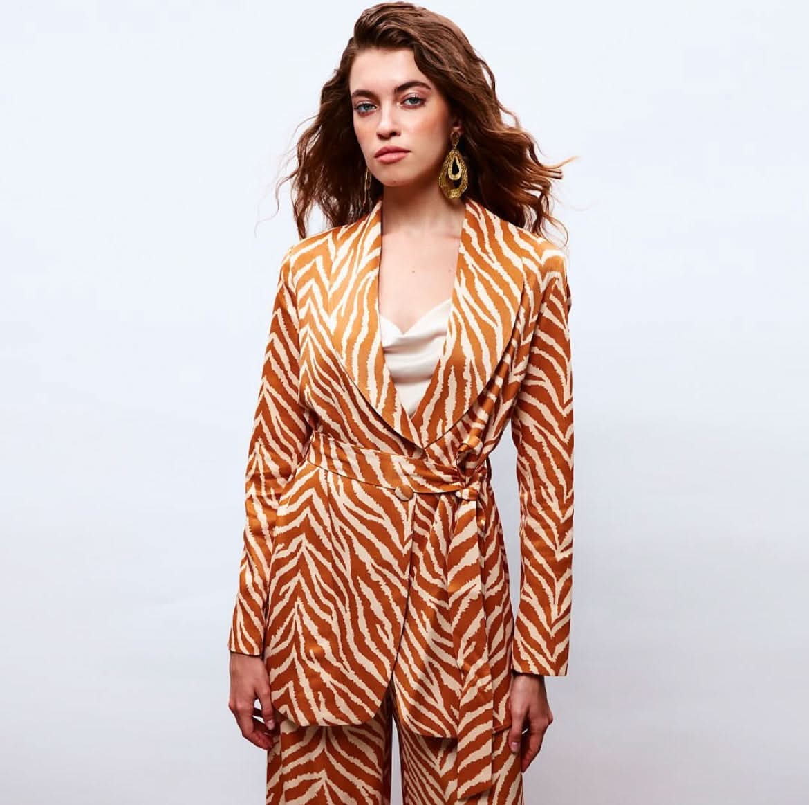 Meg Animal Print Pant Suit