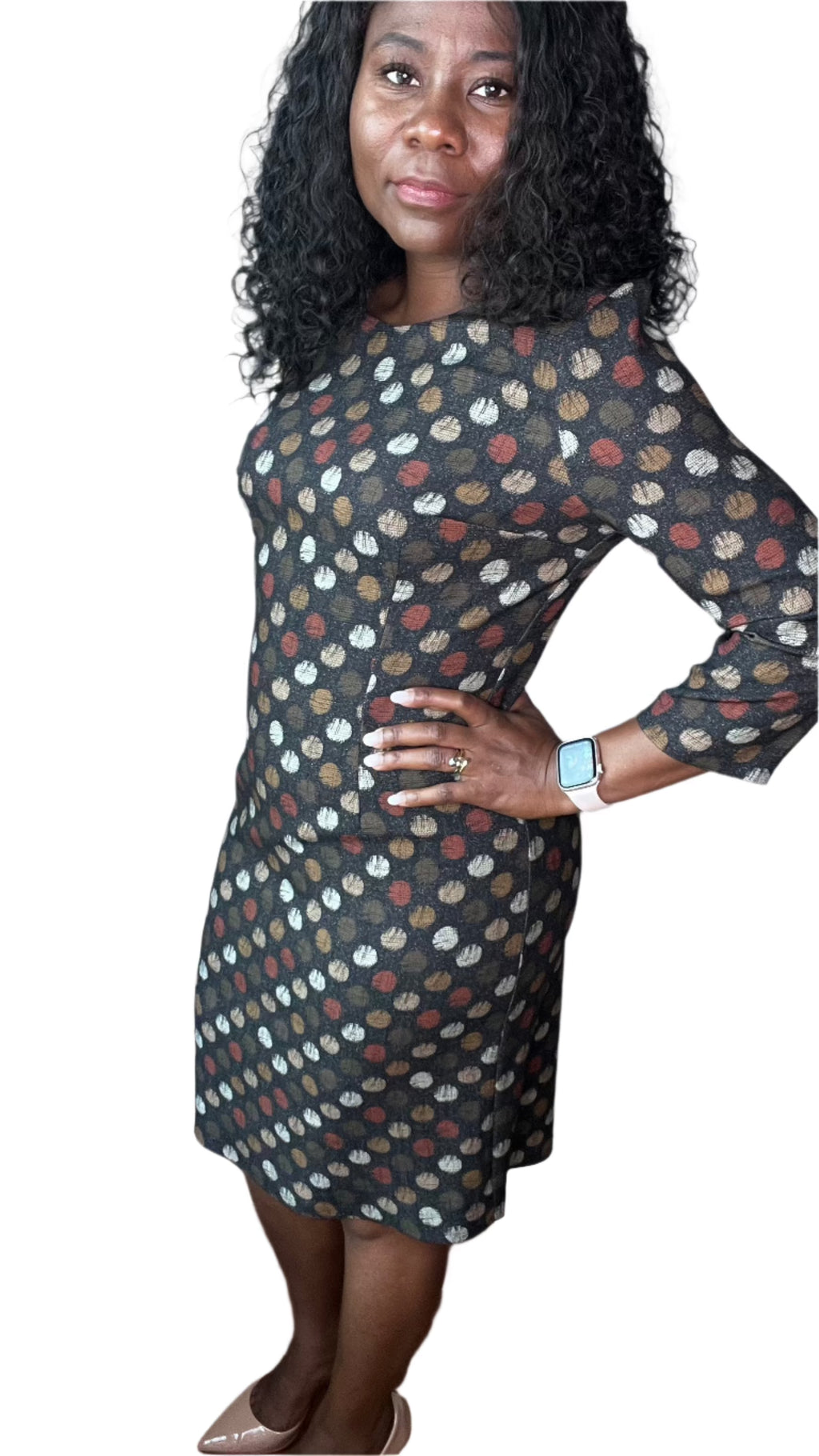 Confetti Dot Knee Length dress