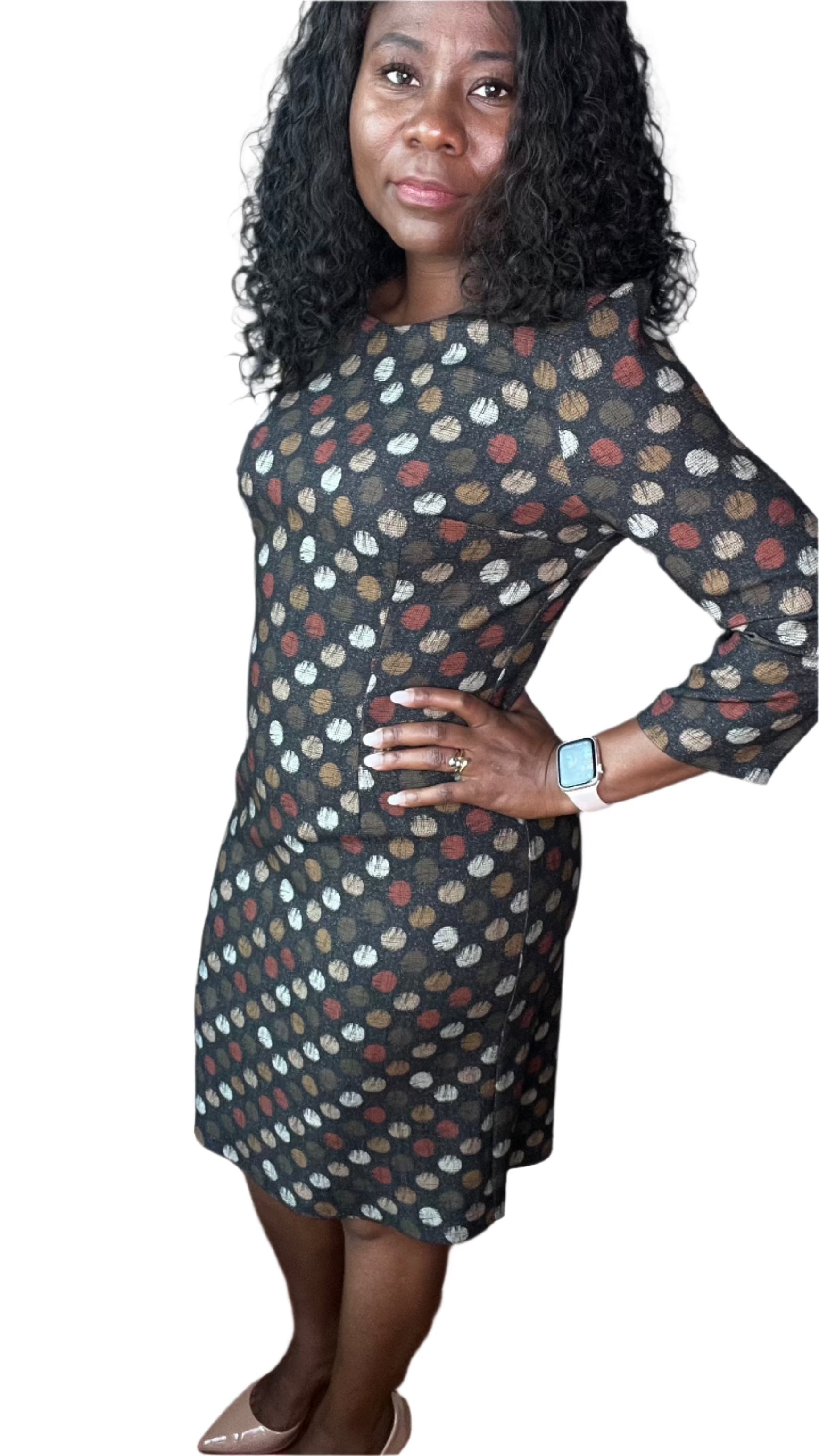 Confetti Dot Knee Length dress