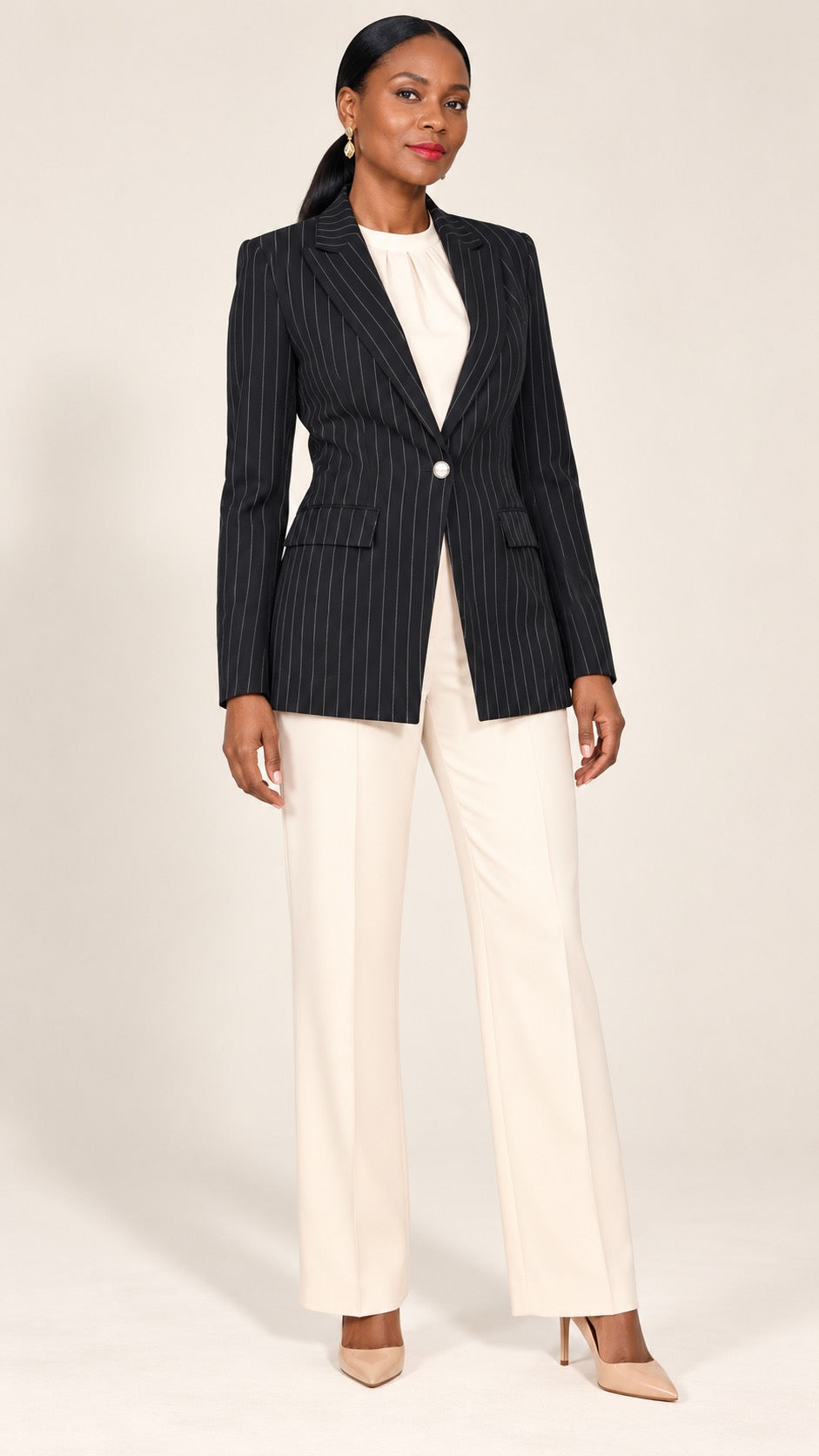 Belgravia Women’s Pinstripe Blazer