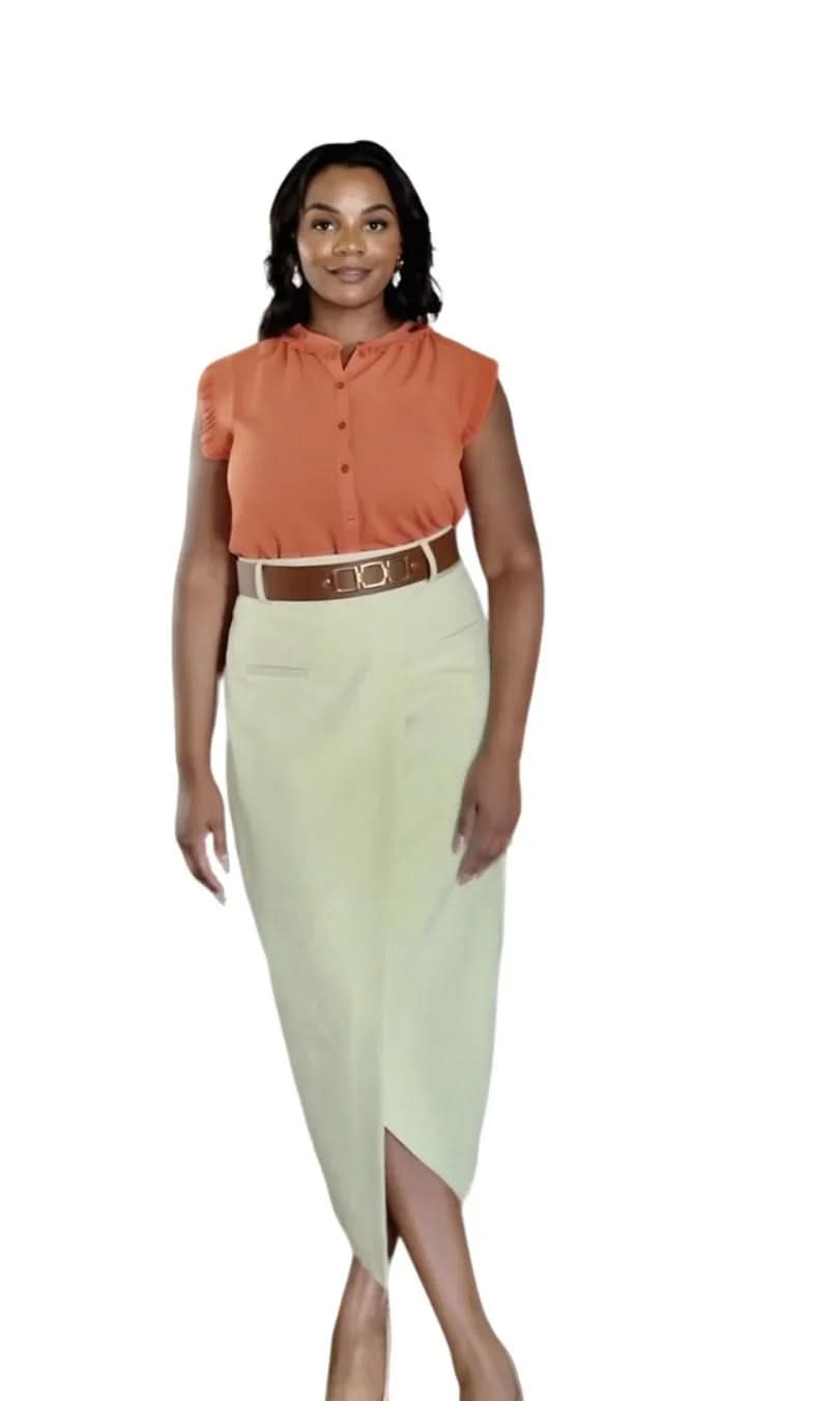 Diana Wrap skirt with belt