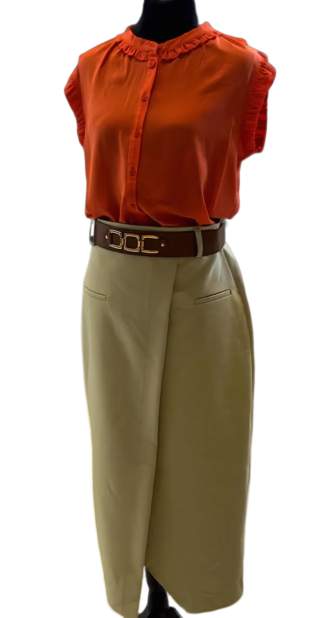 Diana Wrap skirt with belt