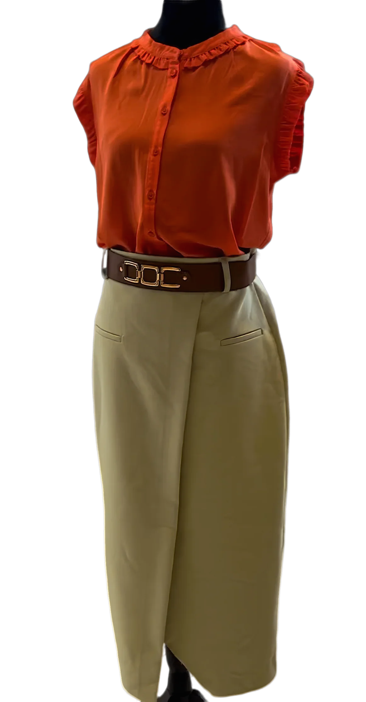 Diana Wrap skirt with belt